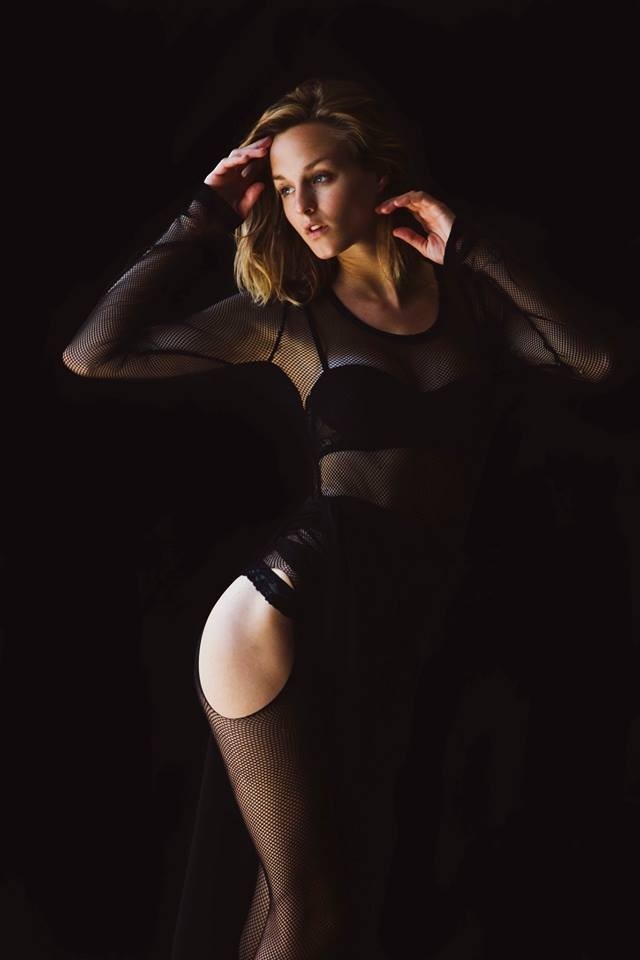 Alexandra Rabe in lingerie