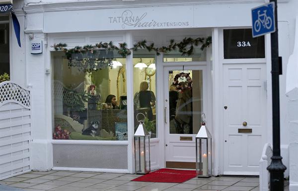 Tara Reid was seen at Tatiana Hair Extensions in Kensington, December 21, 2012 