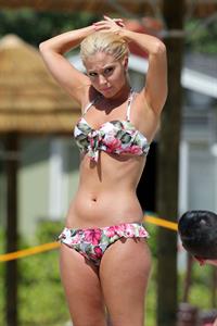 Tulisa Contostavlos in a bikini on the beach in Honolulu July 31, 2012