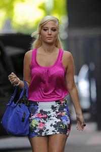 Tulisa Contostavlos - Leaving Studio in London September 11, 2012