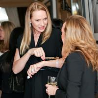 Uma Thurman hosts cocktail and Dinner to celebreate an exclusive viewing of Marilyn Forever held at Chopard Boutique