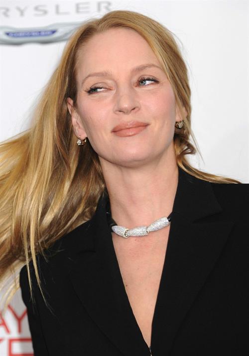 Uma Thurman New York Premiere of 'Playing for Keeps' presented by The Cinema Society & Film District December 5 