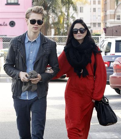 Vanessa Hudgens - headed to church in Hollywood 12/30/12  