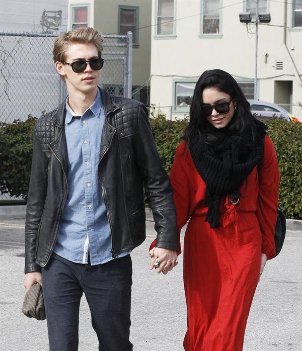 Vanessa Hudgens - headed to church in Hollywood 12/30/12  