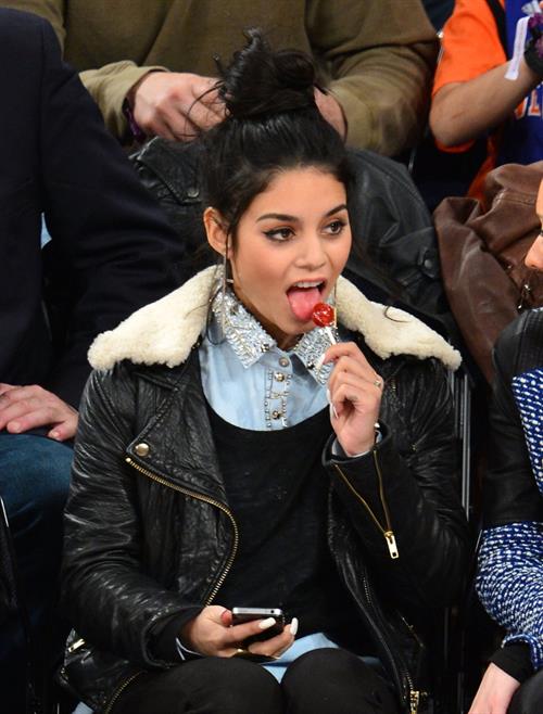 Vanessa Hudgens at Dallas Mavericks vs New York Knicks Game 9/11/12 