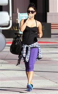 Vanessa Hudgens heading to the gym in Los Angeles October 2, 2012