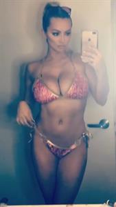 Lindsey Pelas in a bikini taking a selfie