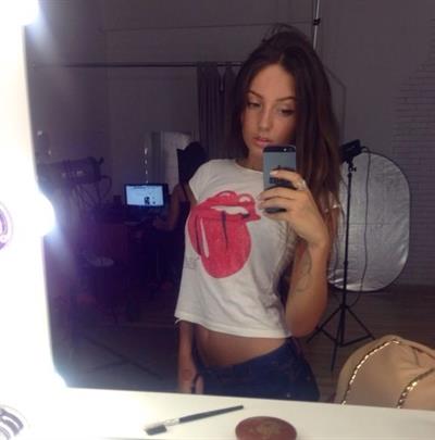 Mila Ryzhkova taking a selfie