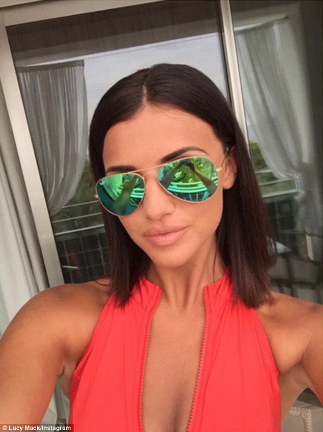 Lucy Mecklenburgh taking a selfie