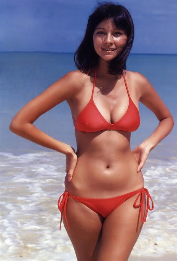 Agnes Lum in a bikini