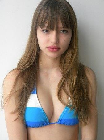 Tereza Kačerová in a bikini