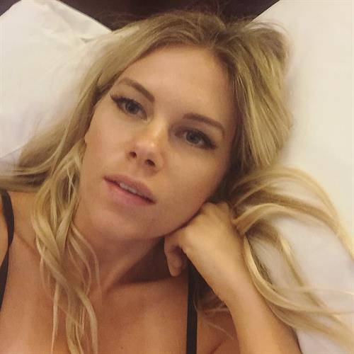 Chrissy Blair in a bikini taking a selfie