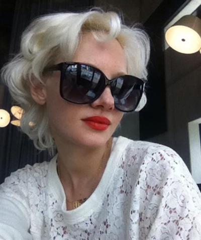 Julia Alexandratou taking a selfie