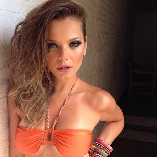 Milena Toscano in a bikini