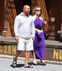 Mariah Carey strolls around New York City August 25, 2014
