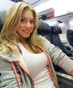 Nikki Leigh taking a selfie