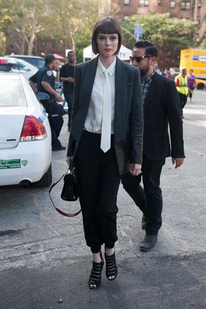 Coco Rocha @ NYC fashion week September 4, 2014