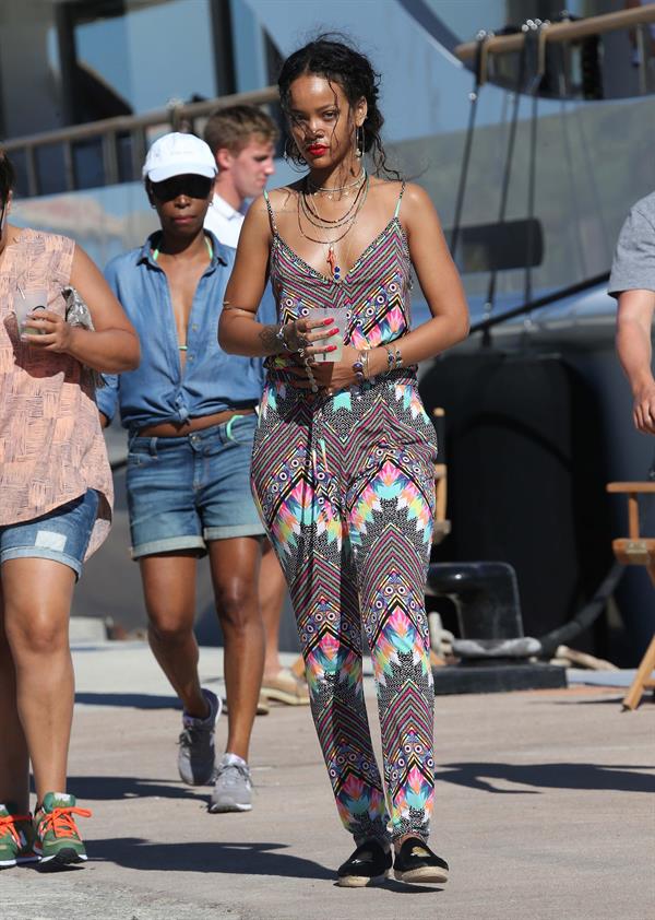 Rihanna in Calvi, Corsica