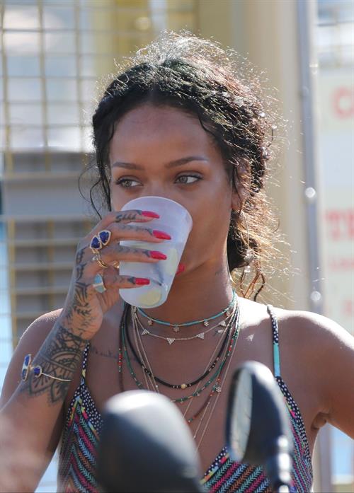 Rihanna in Calvi, Corsica