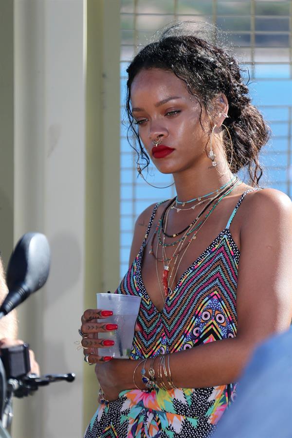 Rihanna in Calvi, Corsica