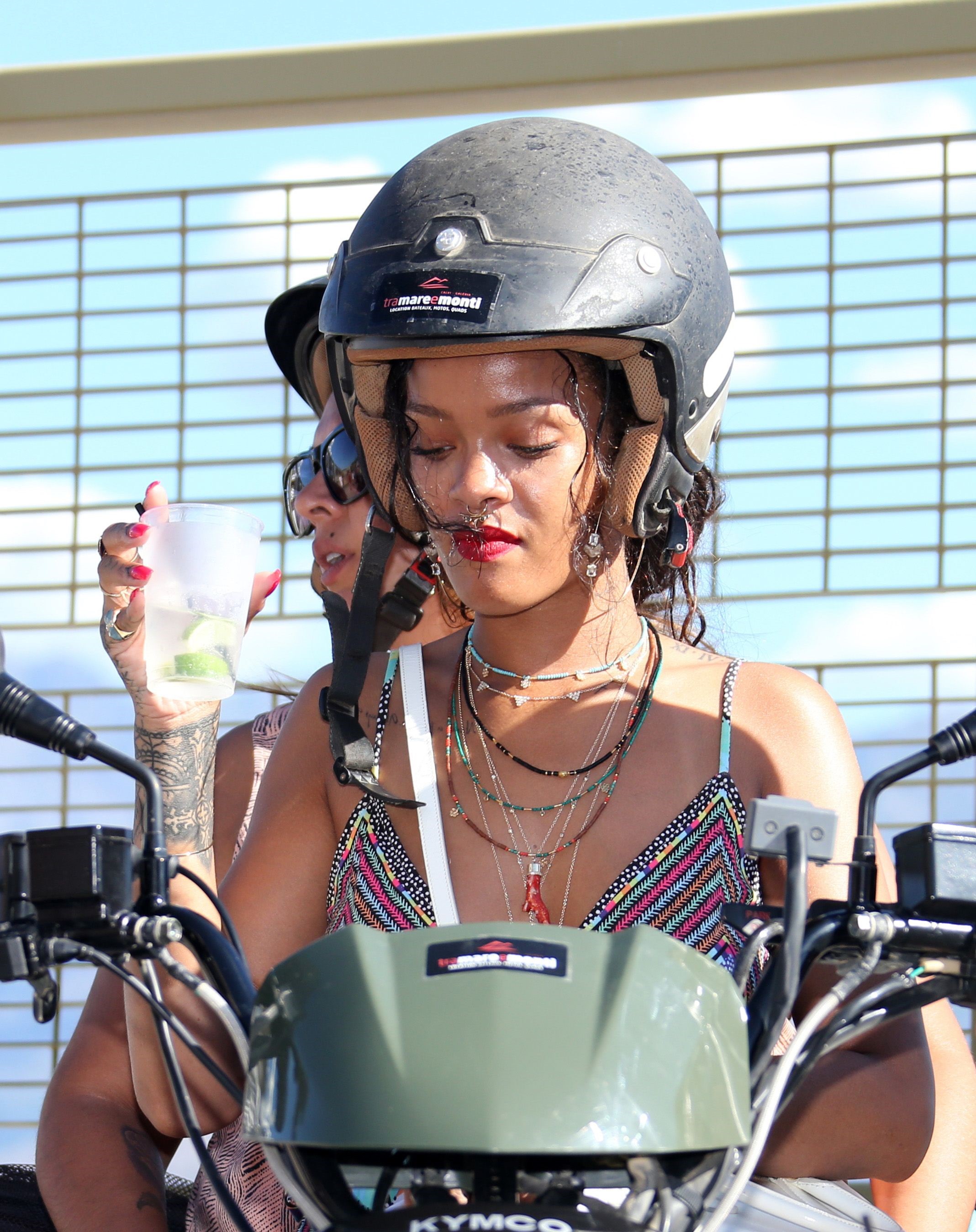 Rihanna in Calvi, Corsica