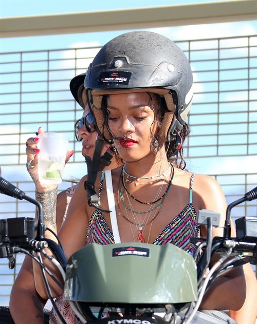 Rihanna in Calvi, Corsica