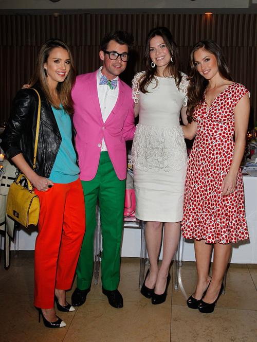 Minka Kelly, Jessica Alba and Mandy Moore at a dinner to celebrate Brad Goreski's book launch March 14, 2012 
