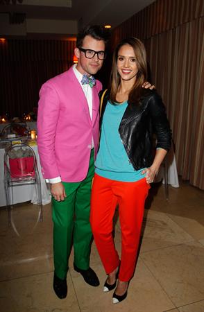 Minka Kelly, Jessica Alba and Mandy Moore at a dinner to celebrate Brad Goreski's book launch March 14, 2012 