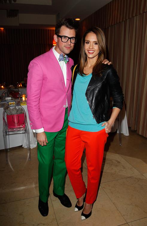Minka Kelly, Jessica Alba and Mandy Moore at a dinner to celebrate Brad Goreski's book launch March 14, 2012 