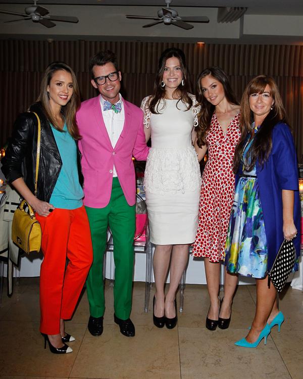 Minka Kelly, Jessica Alba and Mandy Moore at a dinner to celebrate Brad Goreski's book launch March 14, 2012 