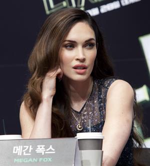 Megan Fox Teenage Mutant Ninja Turtles, press conference in Seoul August 27, 2014