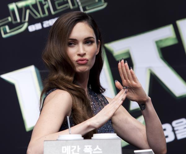 Megan Fox Teenage Mutant Ninja Turtles, press conference in Seoul August 27, 2014