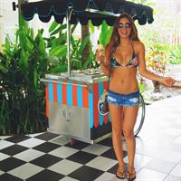 Pia Muehlenbeck in a bikini