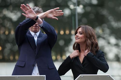 Jenna Coleman Dr. Who premiere in London August 23, 2014