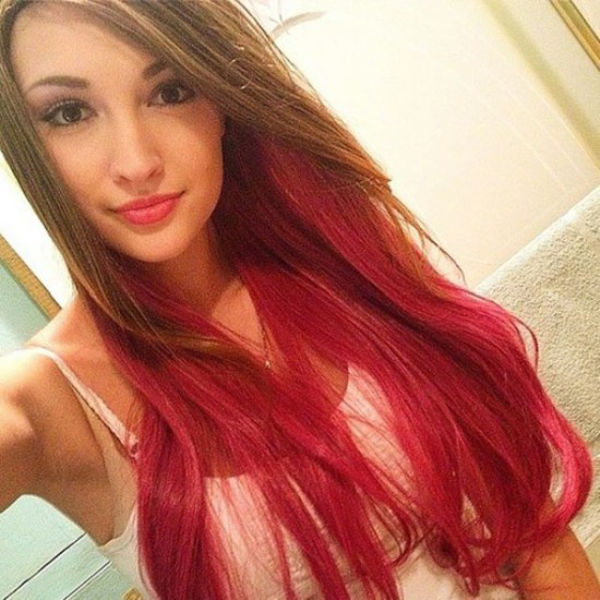 Anna Faith Carlson taking a selfie