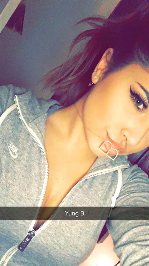 Becky G taking a selfie