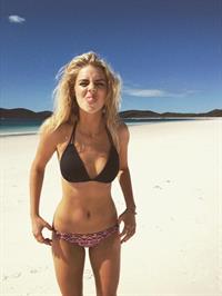 Samara Weaving in a bikini