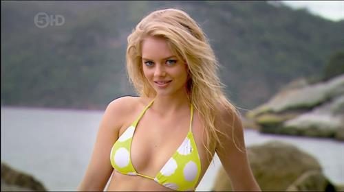 Samara Weaving in a bikini