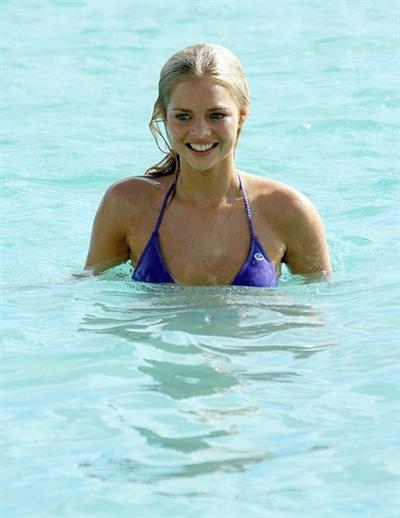 Samara Weaving in a bikini