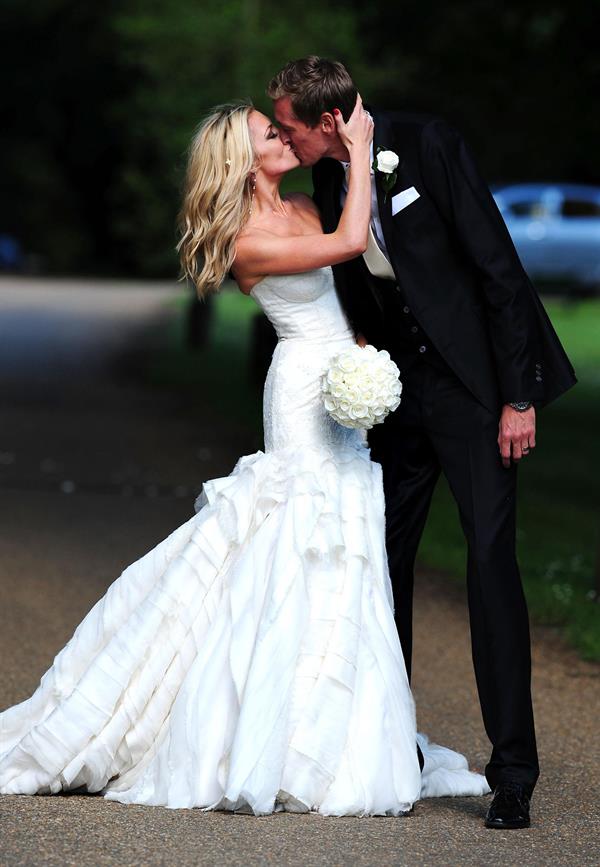 Abigail Clancy wedding day June 30, 2011