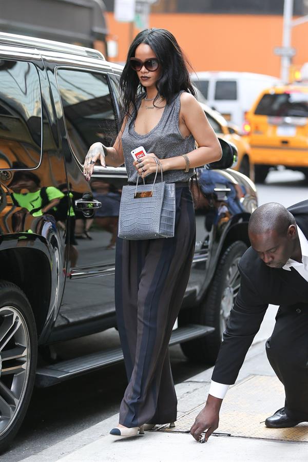 Rihanna arriving at Philippe Chow Restaurant in New York City August 18, 2014