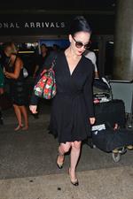 Dita Von Teese arrives from a flight at LAX August 20, 2014