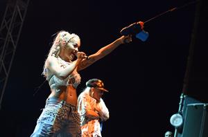 Rita Ora performs on Day 2 of the V Festival August 17, 2014