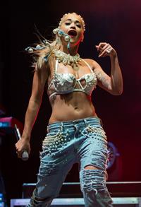 Rita Ora performs on Day 2 of the V Festival August 17, 2014