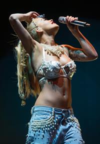 Rita Ora performs on Day 2 of the V Festival August 17, 2014