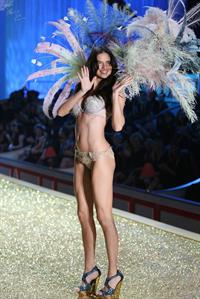 Adriana Lima on the runway at Victoria's Secret Fashion Show 2010