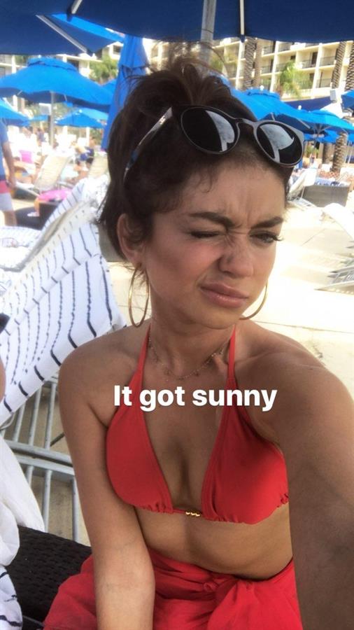 Sarah Hyland in a bikini