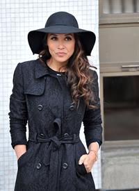 Myleene Klass Outside London Studios - Jan 22, 2013 