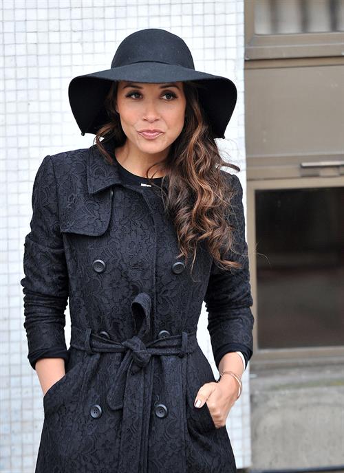 Myleene Klass Outside London Studios - Jan 22, 2013 