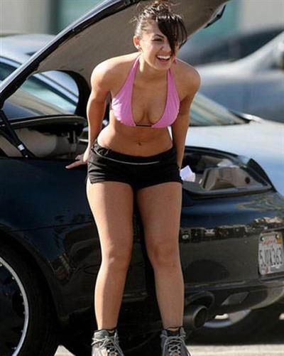 Francia Raisa in a bikini